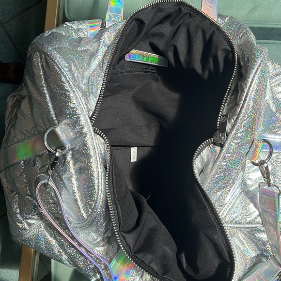 RARE Rainbow Holographic Weekender Duffle Bag - Picture 5 of 5